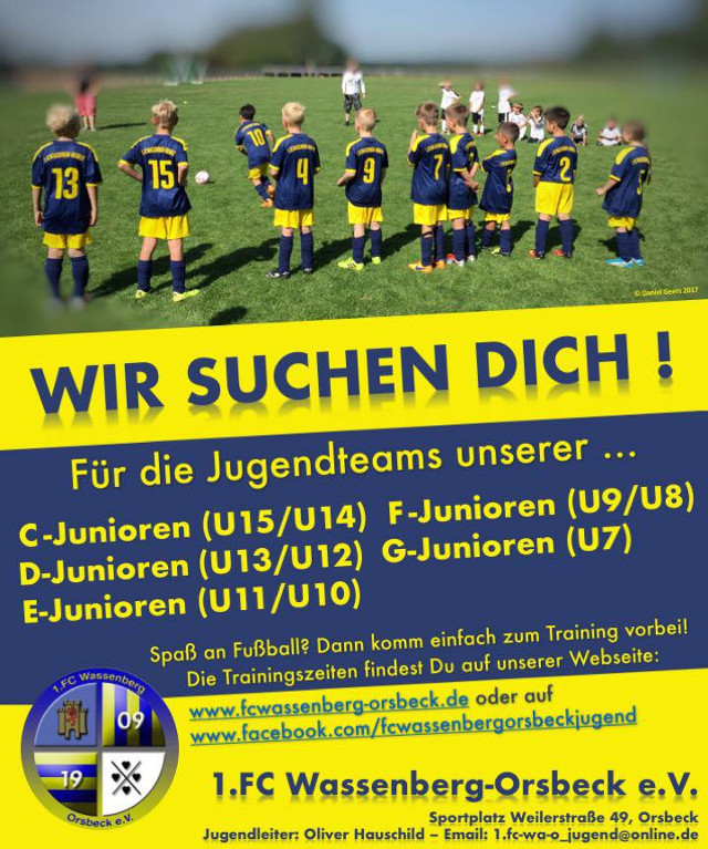 Jugendspieler gesucht