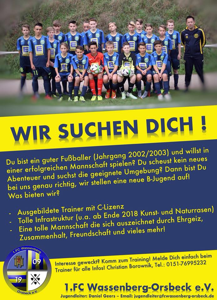 Jugendspieler gesucht